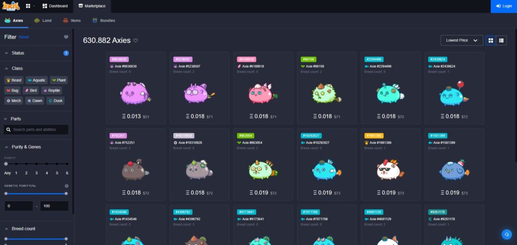 How to Sell Axies in the Axie Infinity Game